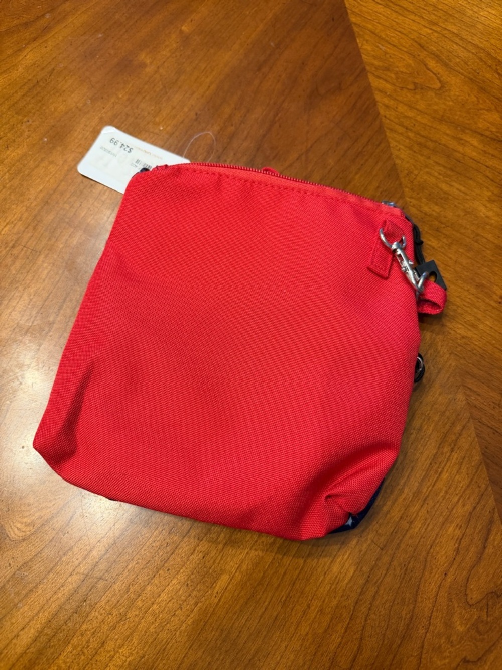 NWT Glove It Stars Zip Bag - Navy & Red Star Crossbody Bag - Picture 2 of 4
